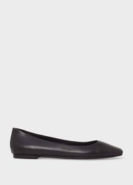 Jemma Leather Ballerinas , Navy, hi-res