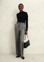 Bella Merino Wool Sweater, Black, hi-res