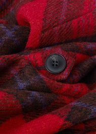 Melanie Wool Dress, Red Black, hi-res
