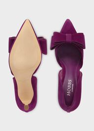 Elva Bow Pumps, Magenta Purple, hi-res