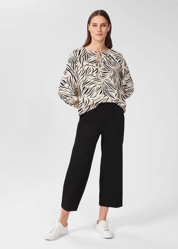 Zadie Jersey Cropped Trousers