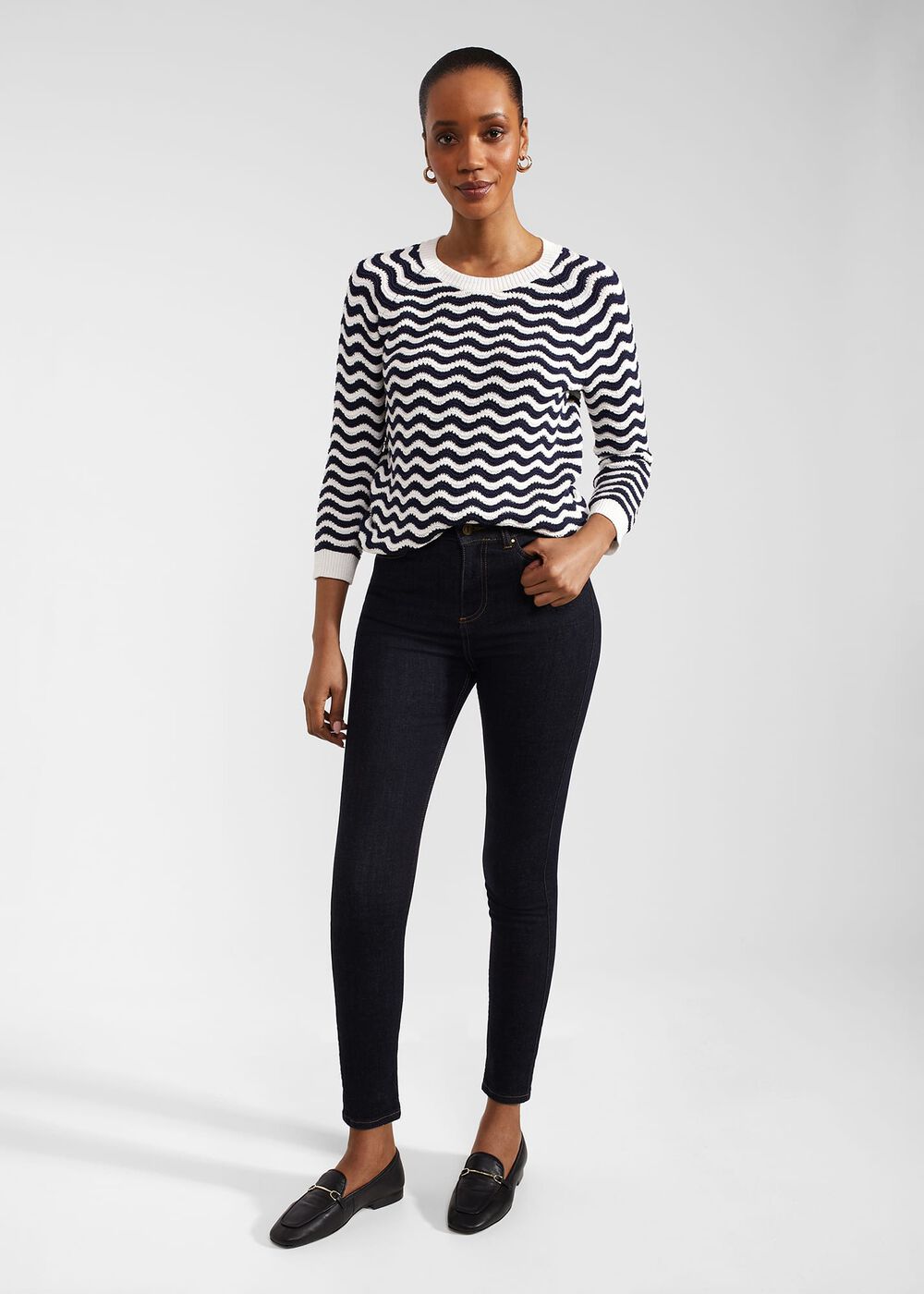 Petite Gia Sculpting Jeans, Indigo, hi-res