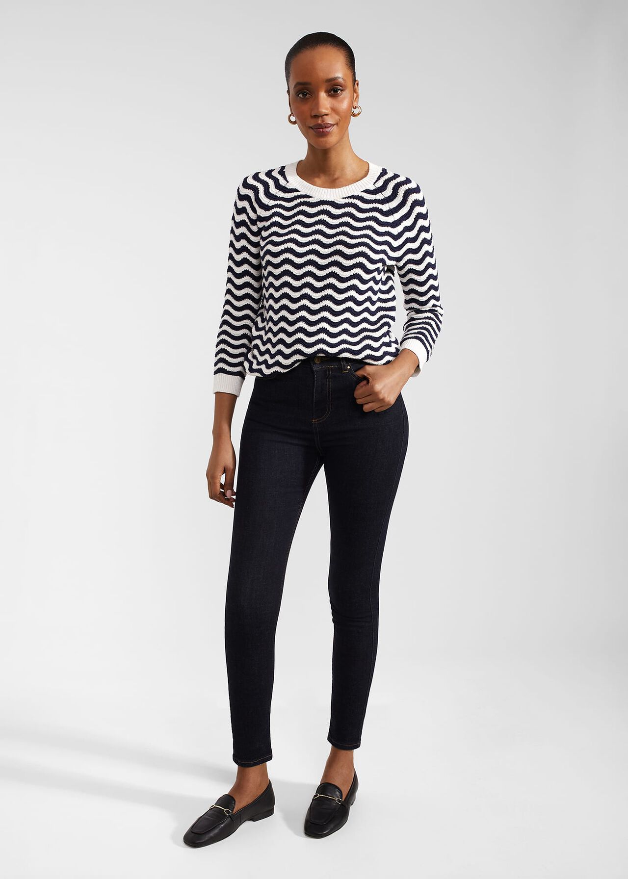 Petite Gia Sculpting Jeans, Indigo, hi-res