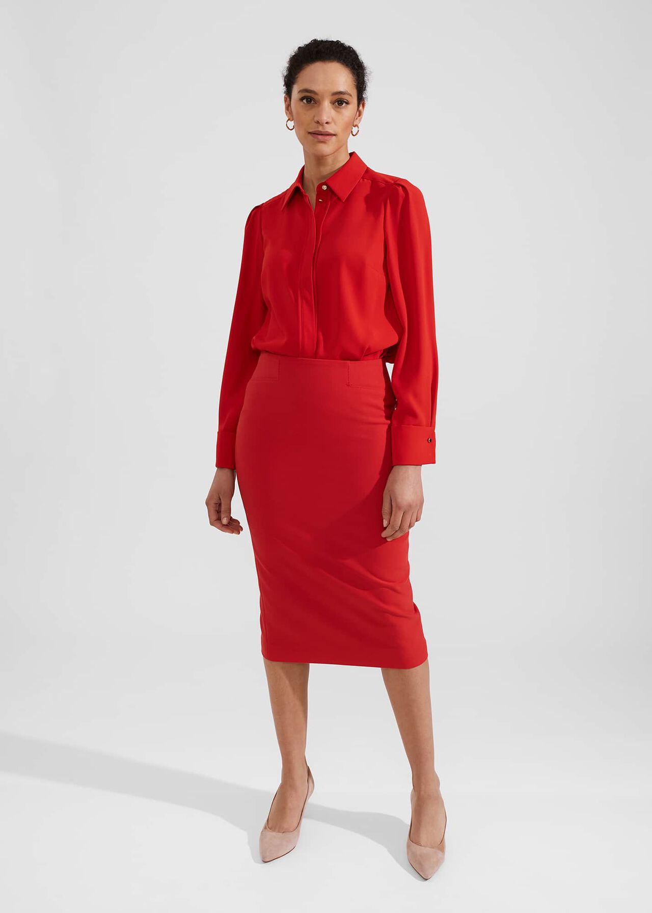 Brielle Skirt, Cherry Red, hi-res