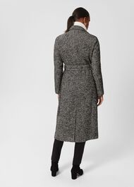 Gerrie Wrap Coat, Black White, hi-res
