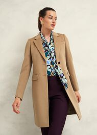 Cavendish Wool Coat, Hobbs Camel, hi-res