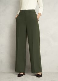 Neava Wide Trousers, Yew Green, hi-res