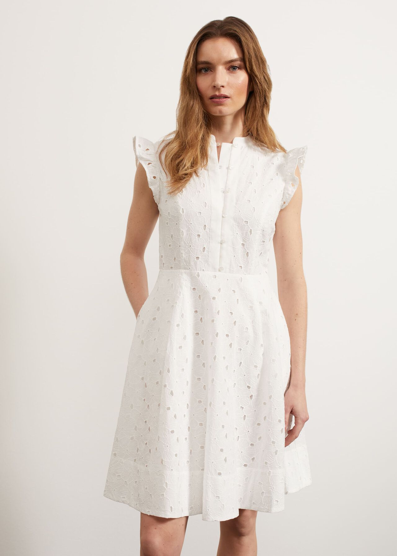 Sulby Dress, White, hi-res