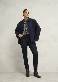 Alba Blouse, Black Cream, hi-res