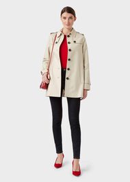 Short Chrissie Water Resistant Trench Coat, New Neutral, hi-res