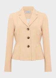 Beatrice Jacket, Beige Suede, hi-res