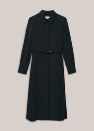 Ginny Shirt Dress, Black, hi-res