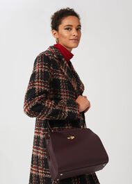 Highland Leather Crossbody Bag, Wine, hi-res