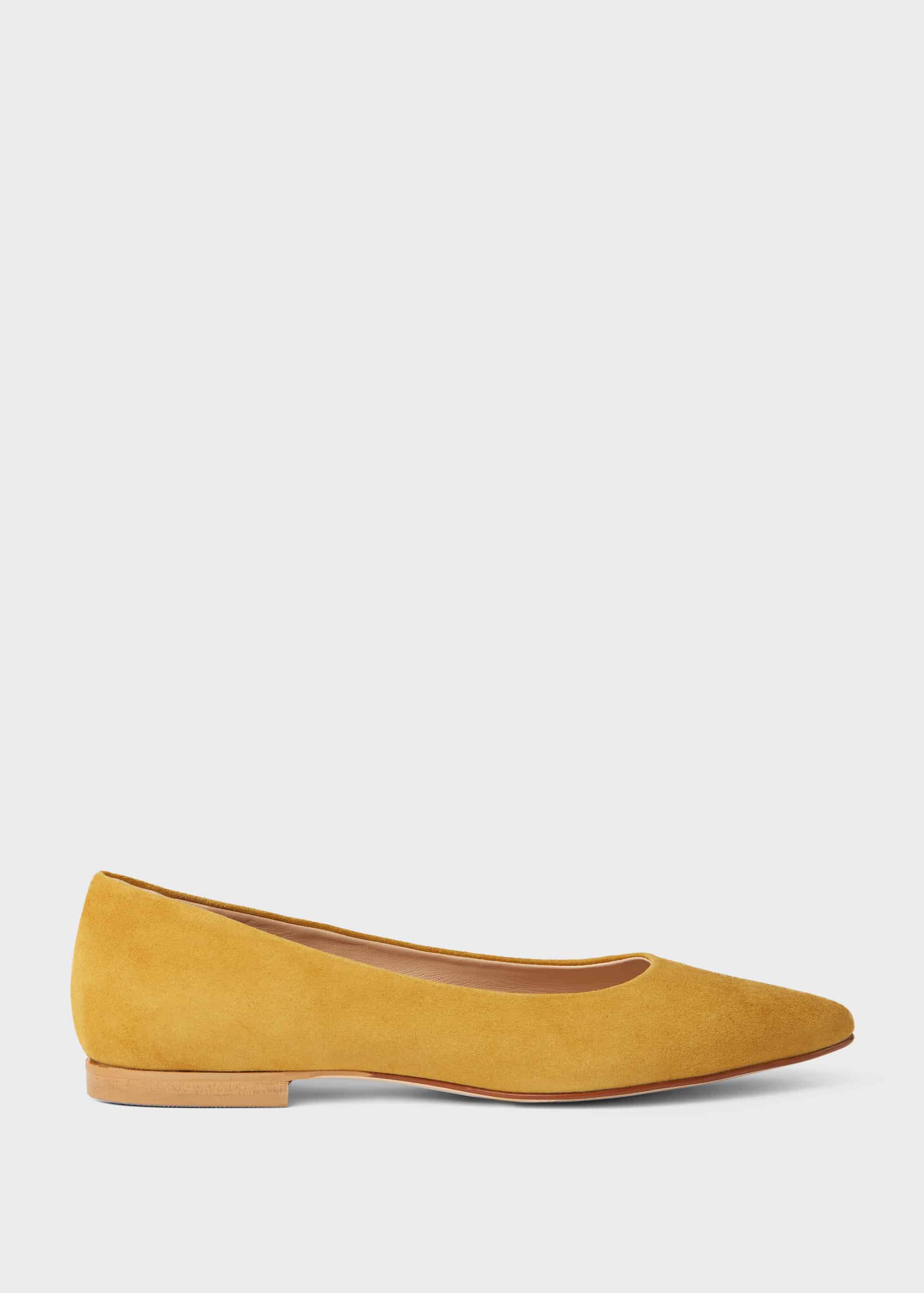 Mustard suede flats cheap