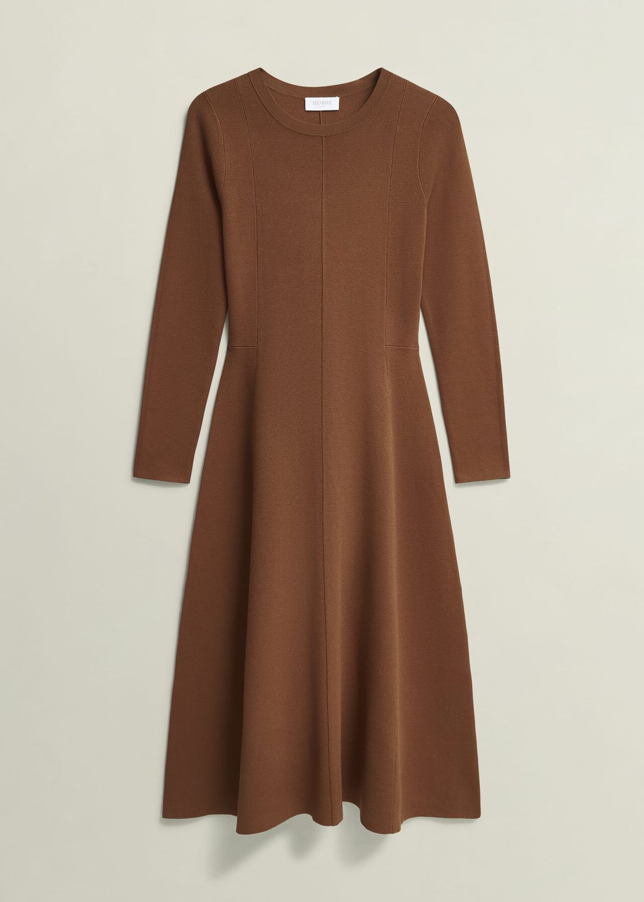 Liza Knitted Dress, Toffee, hi-res