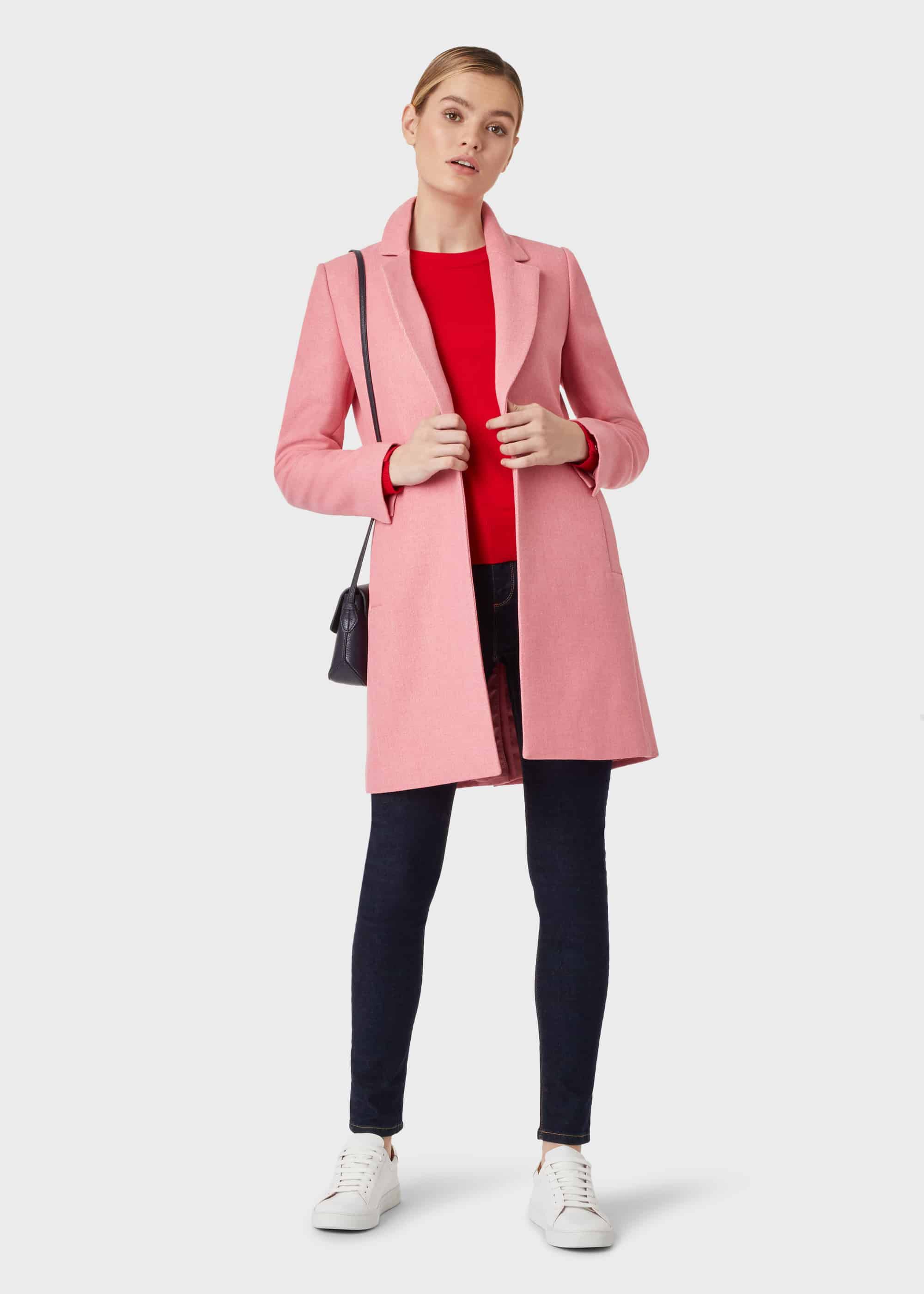 Hobbs store pink coat