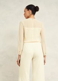 Zariah Sequin Top, Buttercream, hi-res