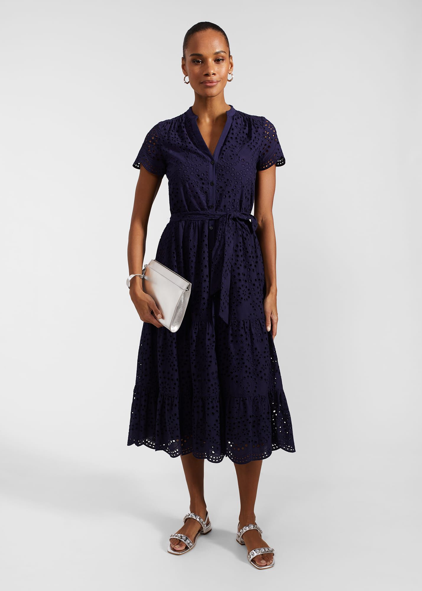 Hobbs navy dress top