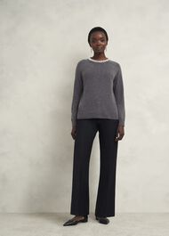 Sherry Jumper With Cashmere, Charcoal Grey, hi-res