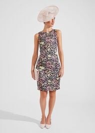 Moira Floral Shift Dress, Navy Multi, hi-res