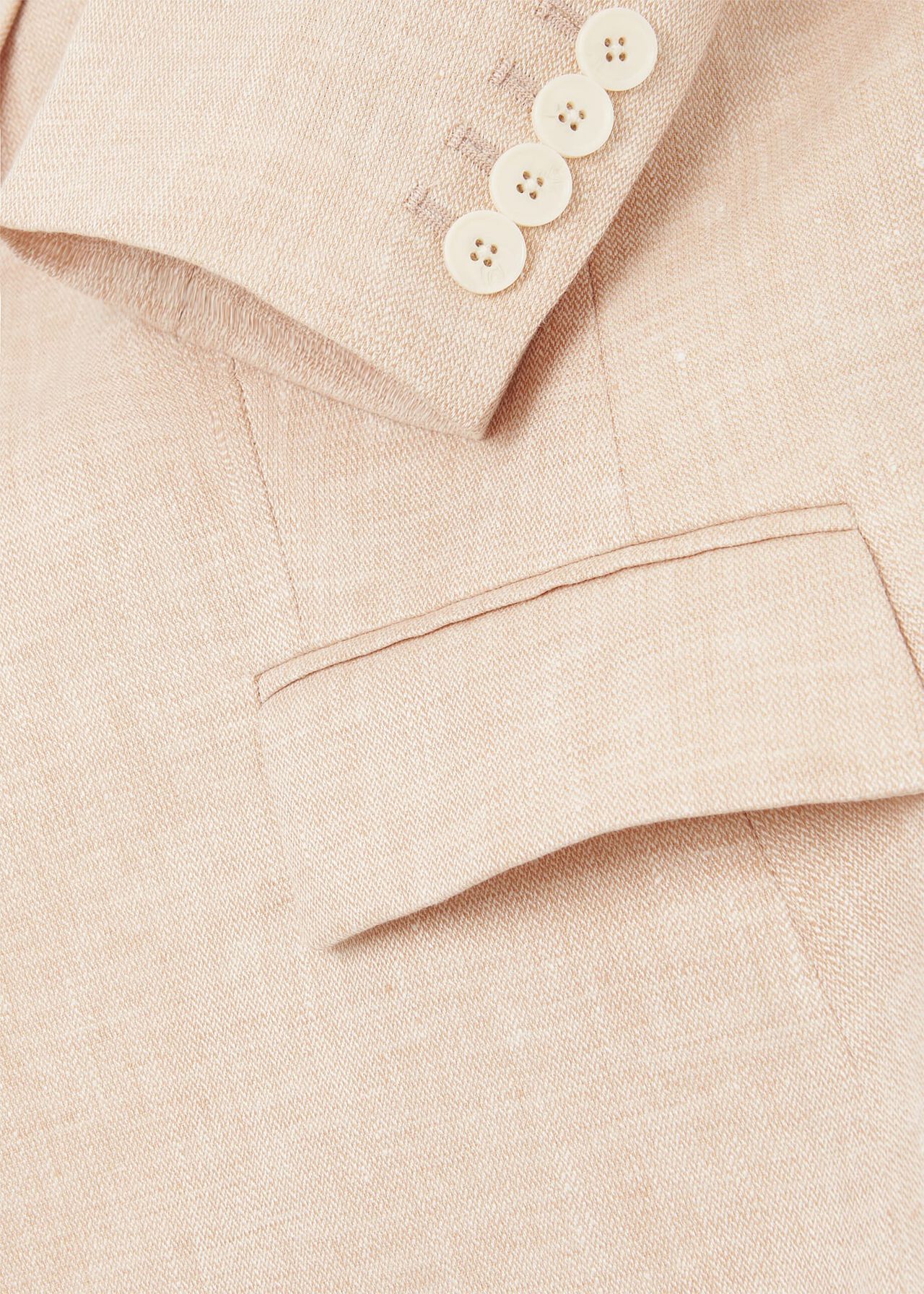 Ivana Linen Jacket , Warm Neutral, hi-res