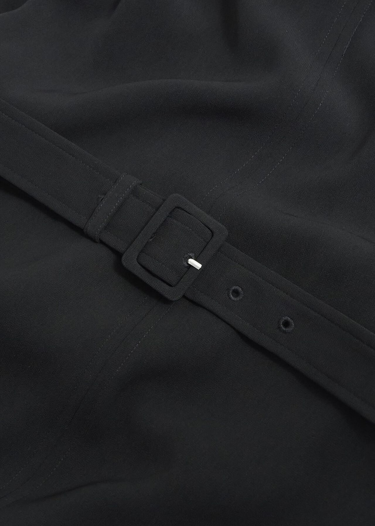 Meera Belted Dress, Black, hi-res