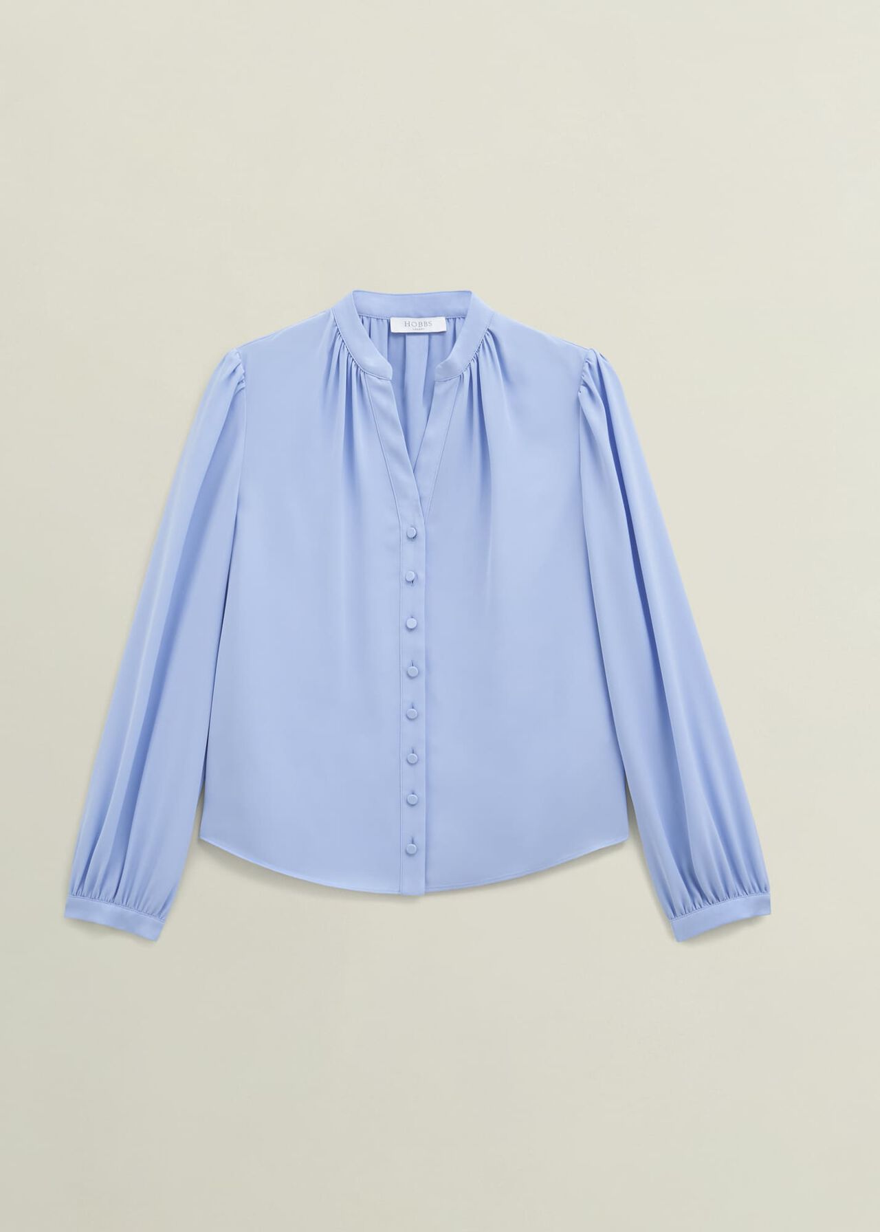 Light Blue Peony Blouse, Maya Blue, hi-res