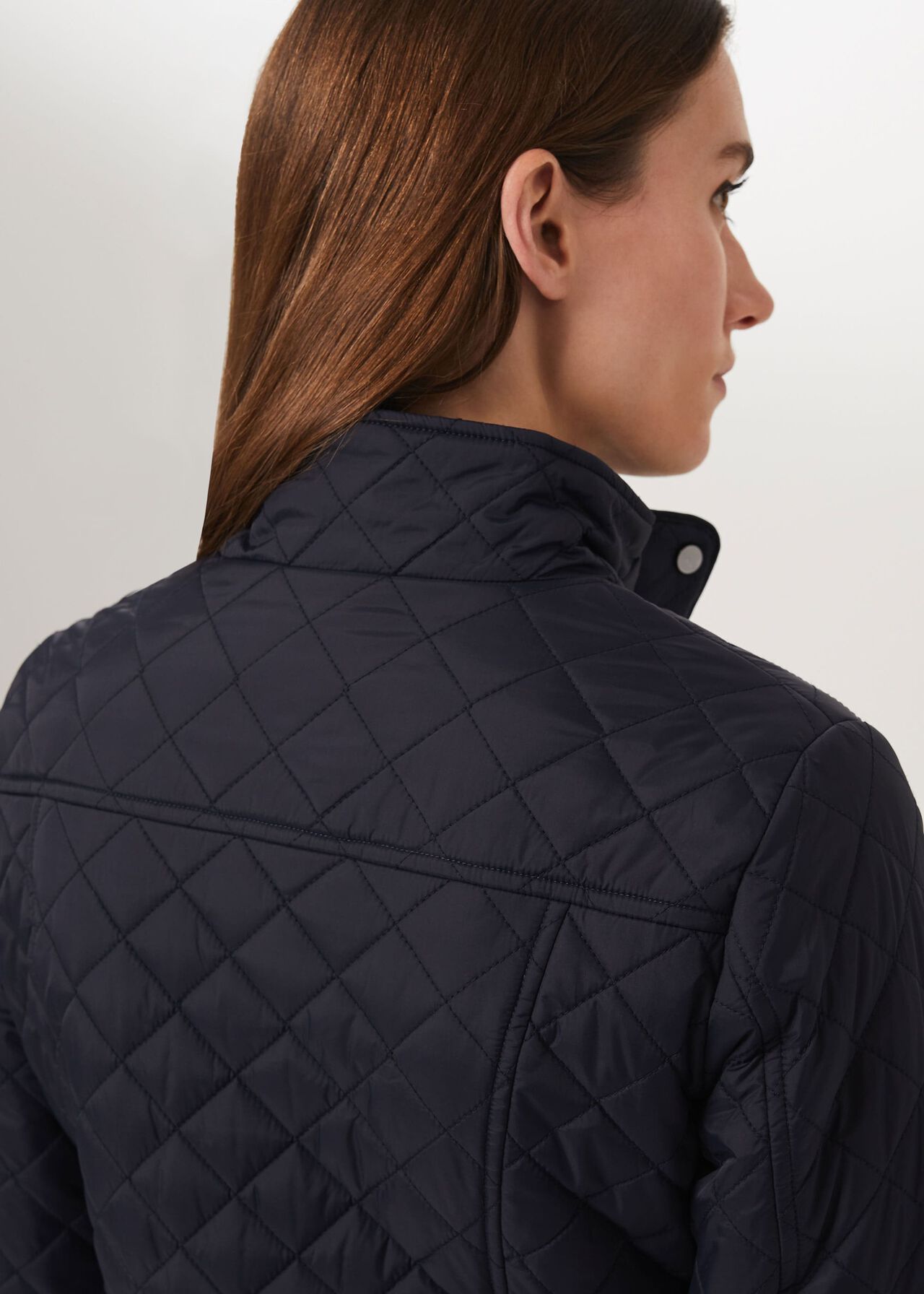 Carys Quilted Jacket, Navy, hi-res