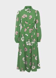 Savannah Shirt Dress, Pea Green Multi, hi-res