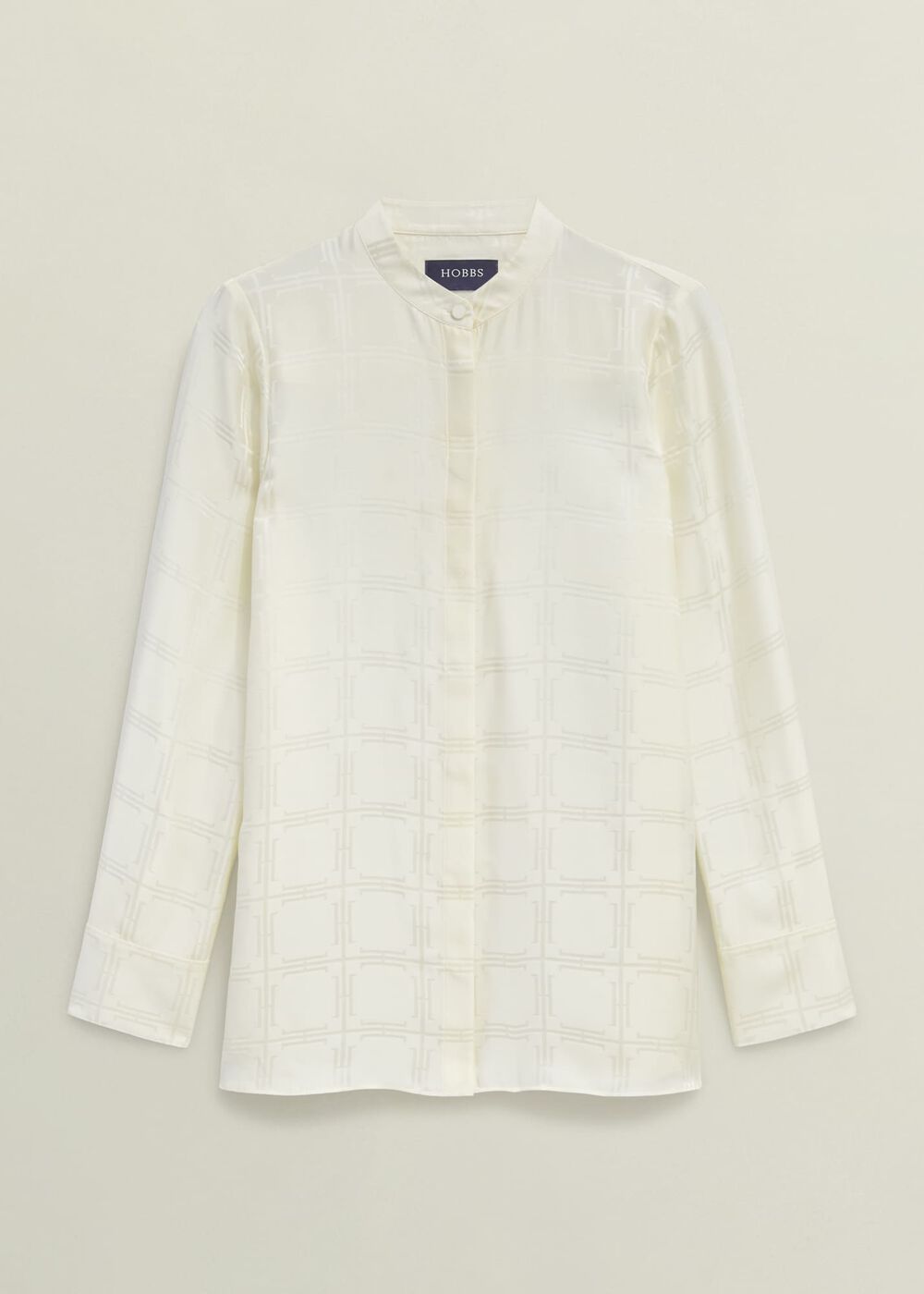 Sloane Silk Blouse, Ivory, hi-res