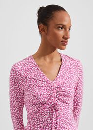 Simmy Printed Top, Pink Ivory, hi-res
