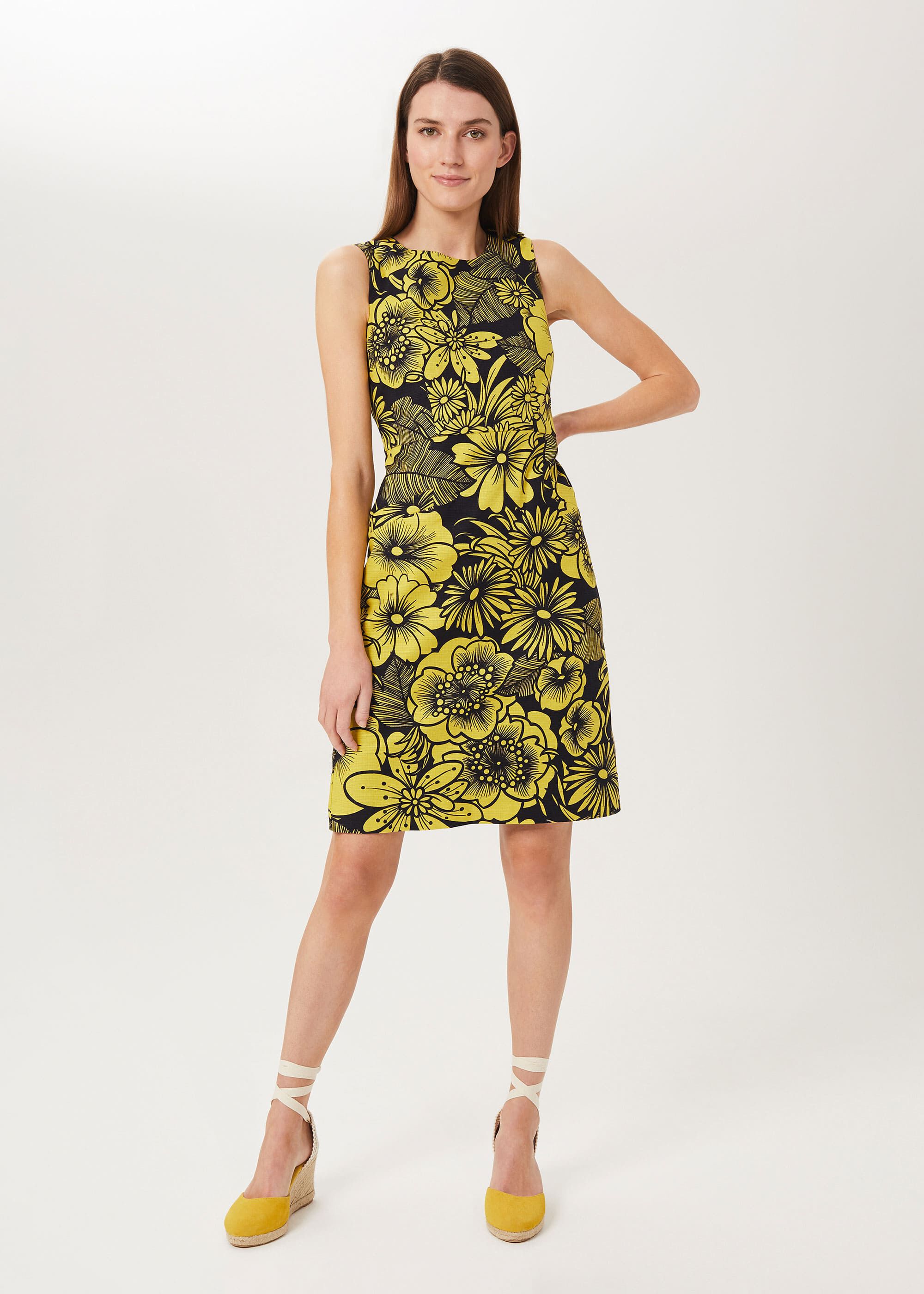 Hobbs black sales floral dress