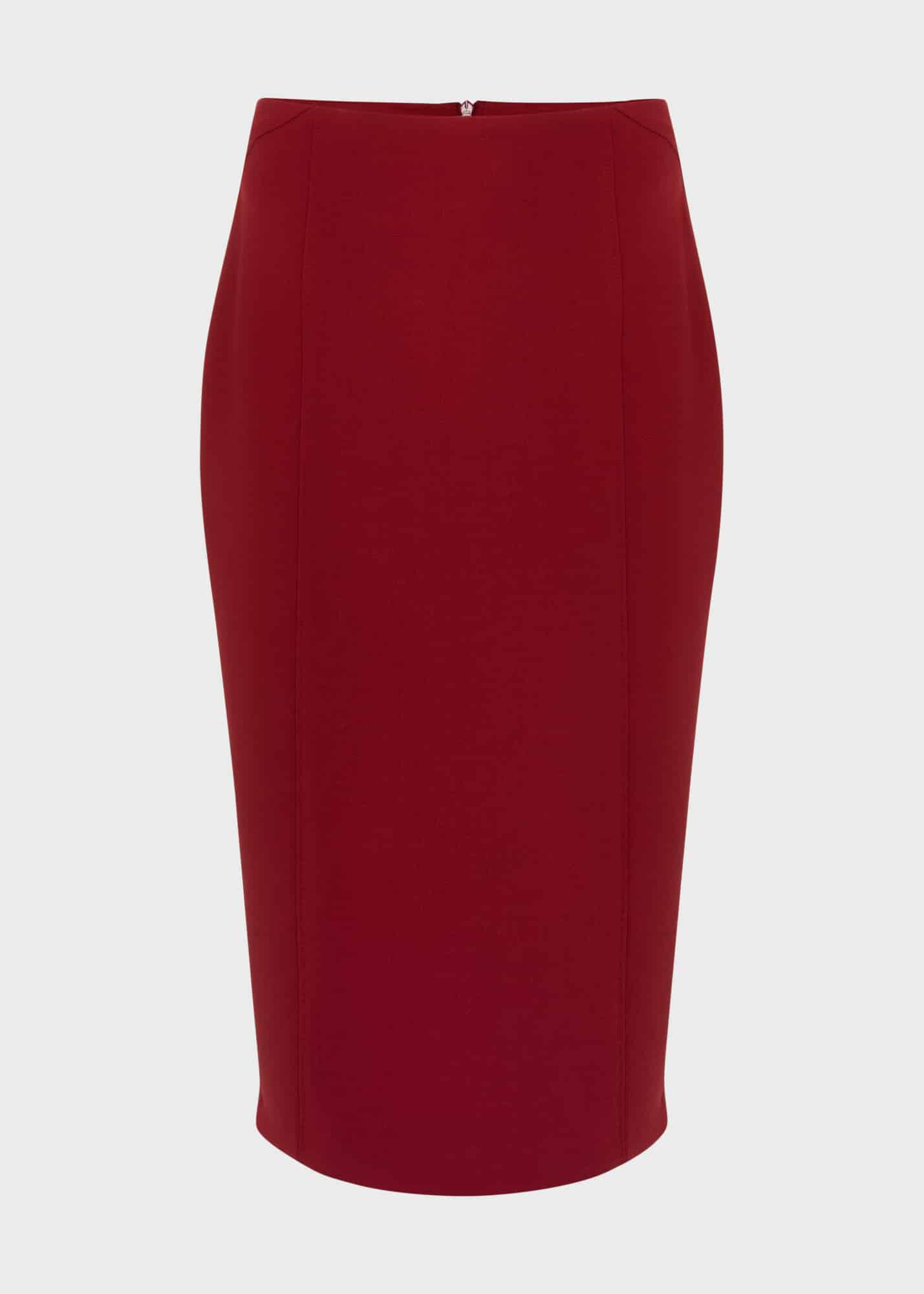 Hobbs hannah cord skirt red outlet