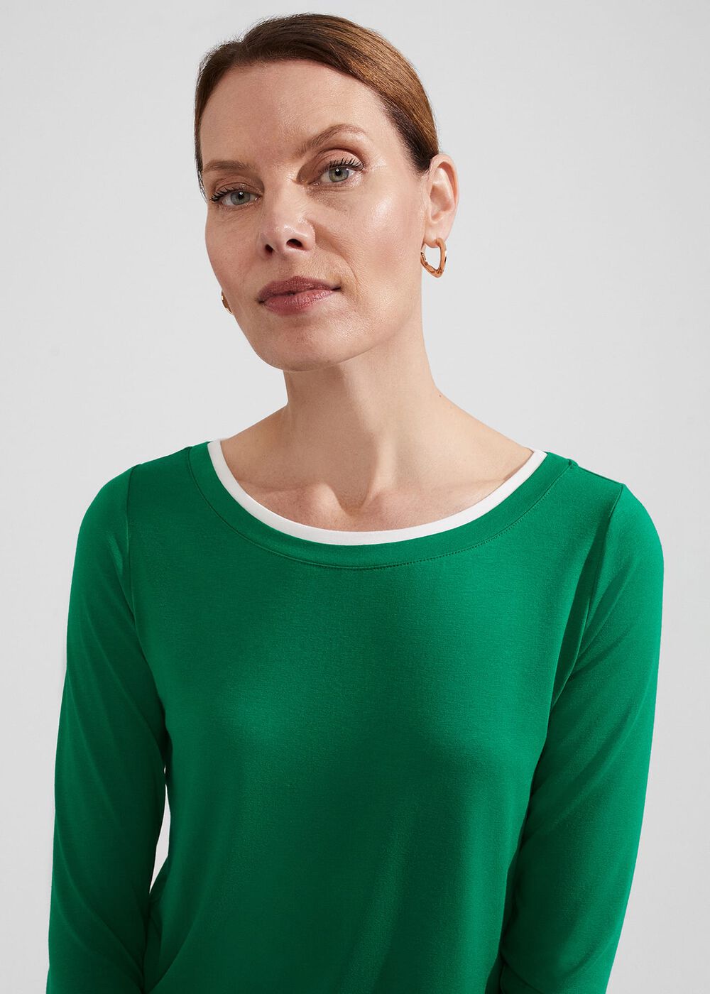 Delaney Top, Green Ivory, hi-res