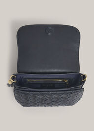 Berwick Woven Leather Crosbody Bag, Hobbs Navy, hi-res