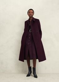 Rory Leather Waist Belt, Malbec Purple, hi-res