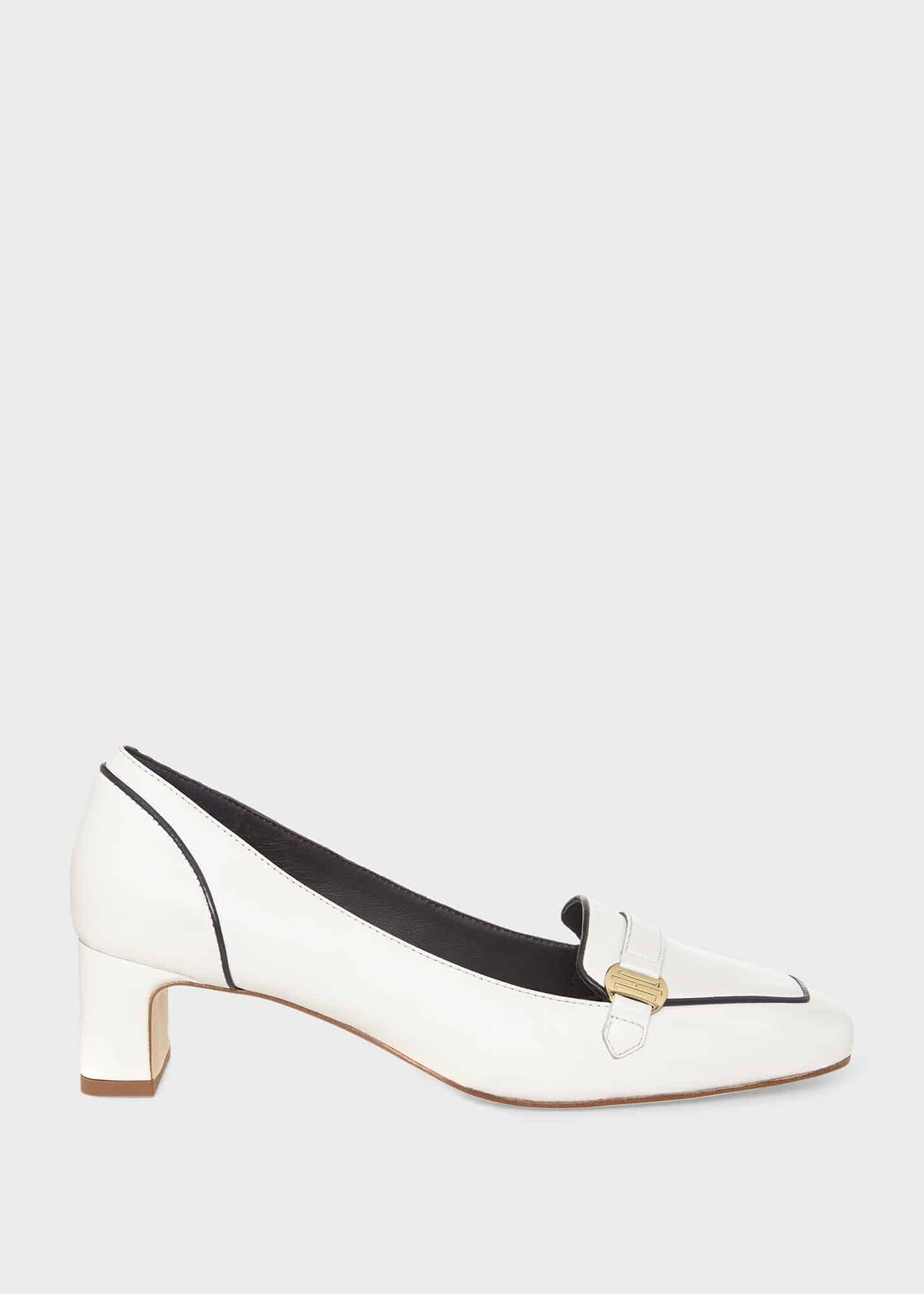 Carolina Block Heel, Ivory Navy, hi-res