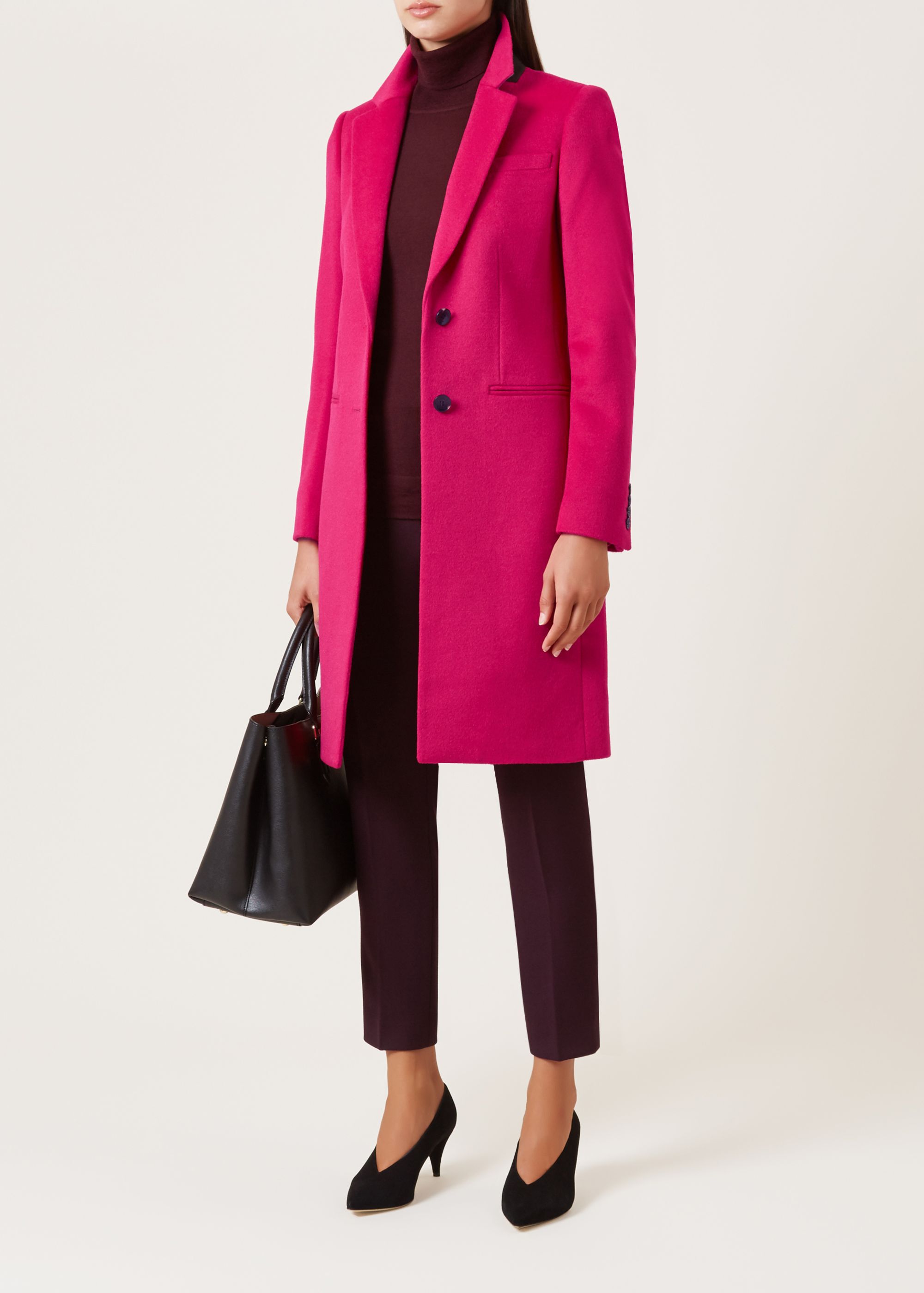 hobbs pink trench coat