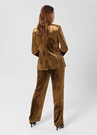 Tamzin Wide Pants, Gold, hi-res