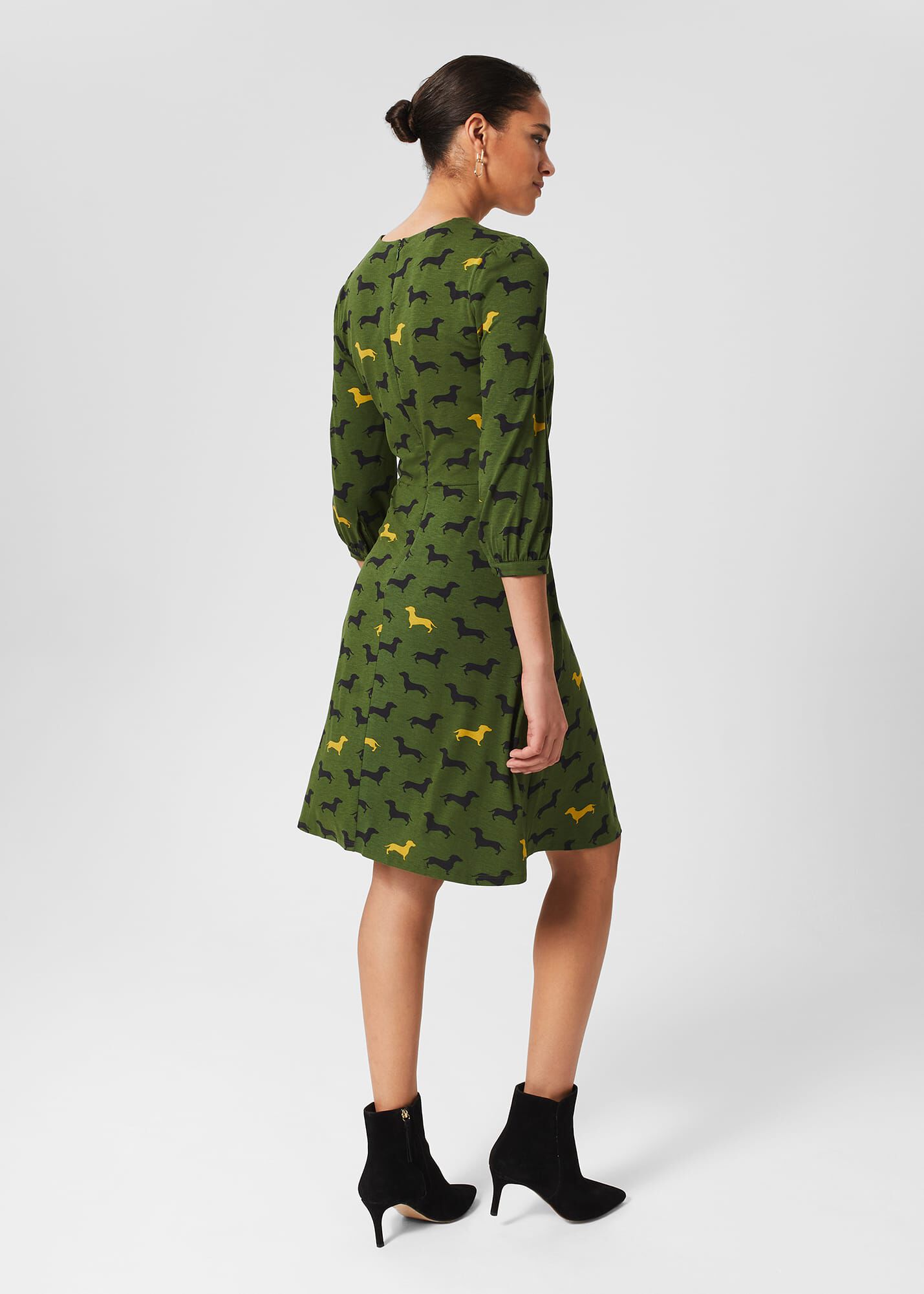 Hobbs green dress sale store