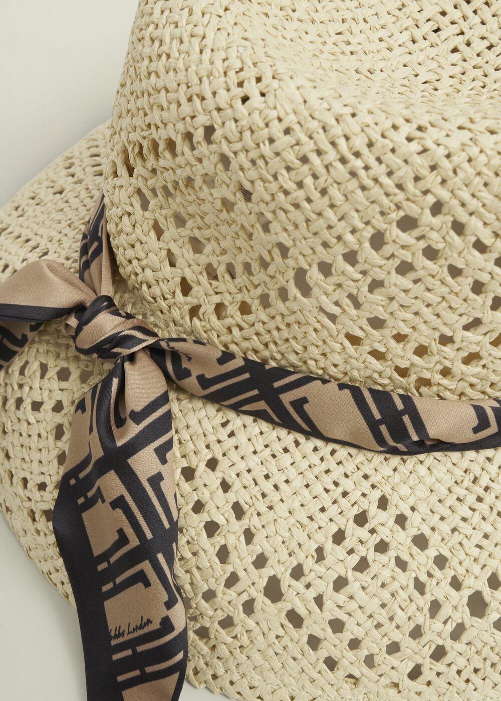 Mylie Straw Hat, Natural Navy, hi-res