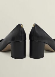 Lily Leather Courts, Black, hi-res