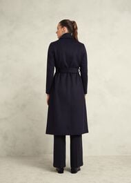 Petite Livia Wool Coat, Navy, hi-res