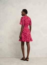 Iona Textured Dress, Pink Multi, hi-res