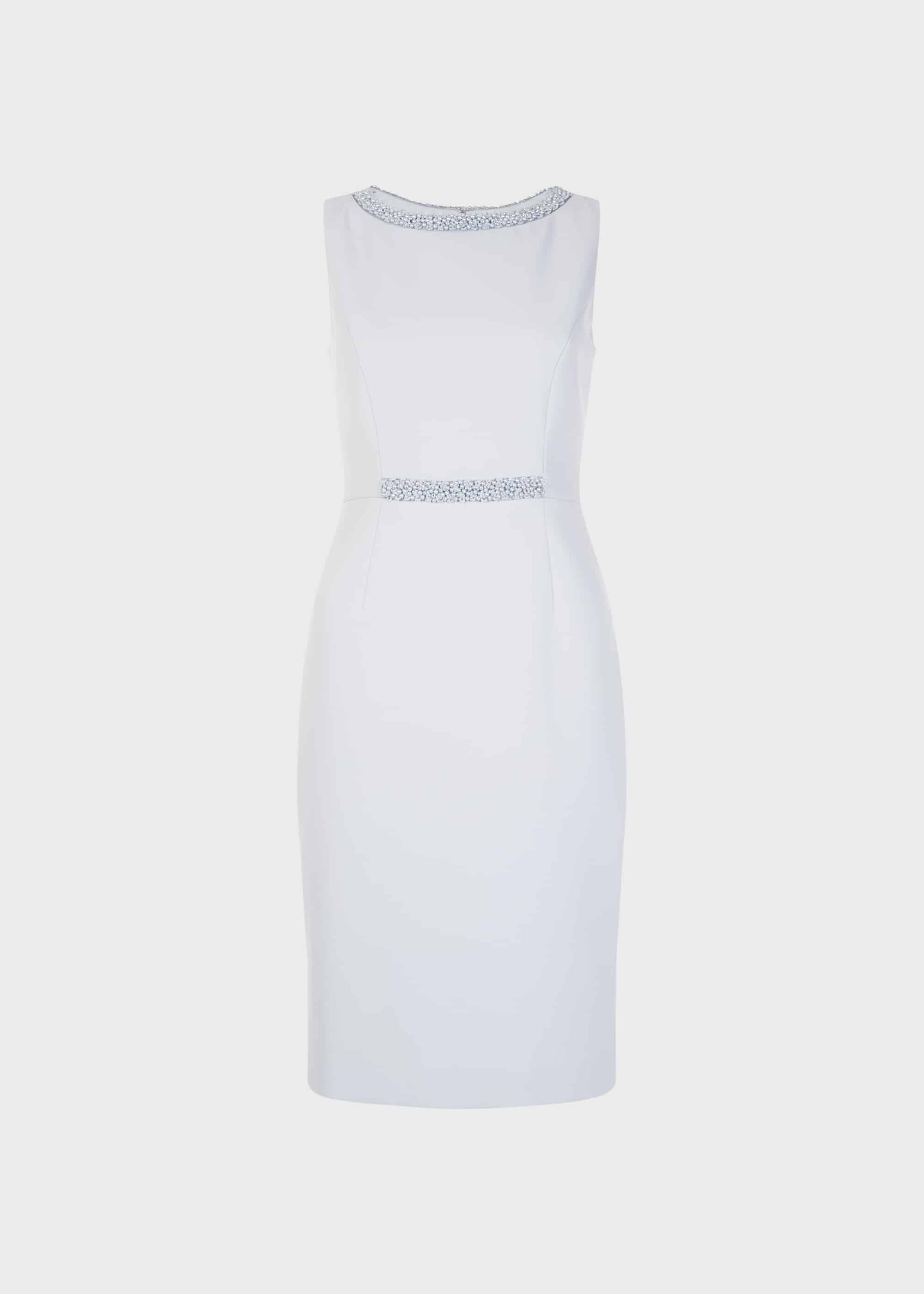 pale blue shift dress