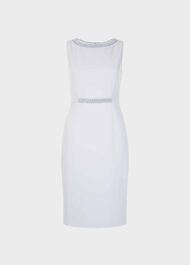 Gill Embellished Shift Dress, Pale Blue, hi-res