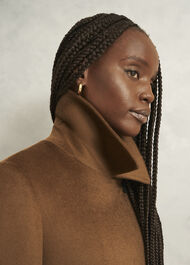 Petite Livia Wool Coat, Vicuna, hi-res
