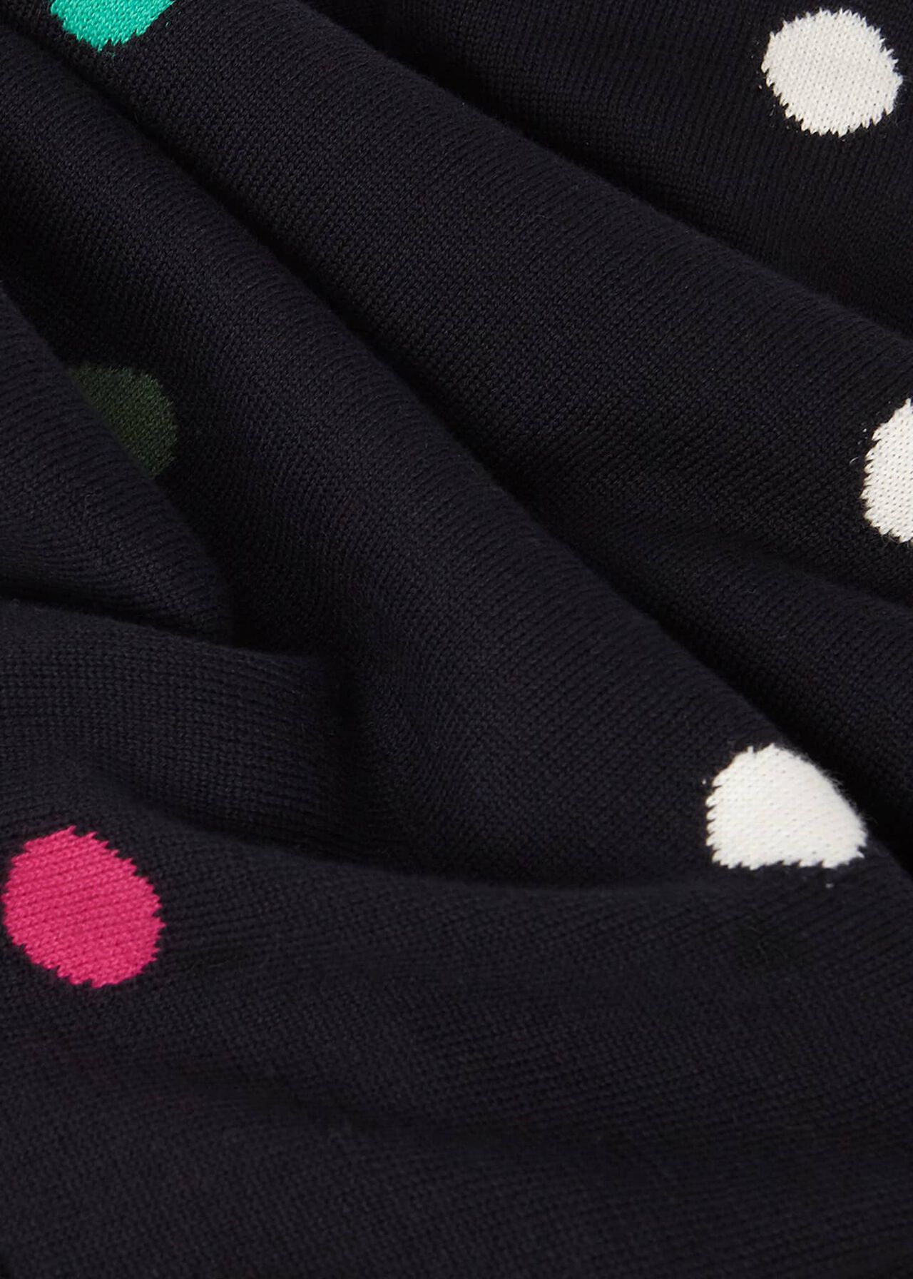 Amelia Cotton Spot Jumper, Navy Multi, hi-res