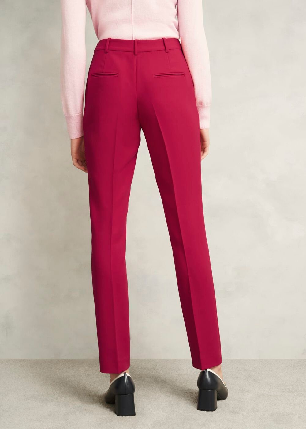Petite Suki Tapered Trousers, Hot Magenta, hi-res