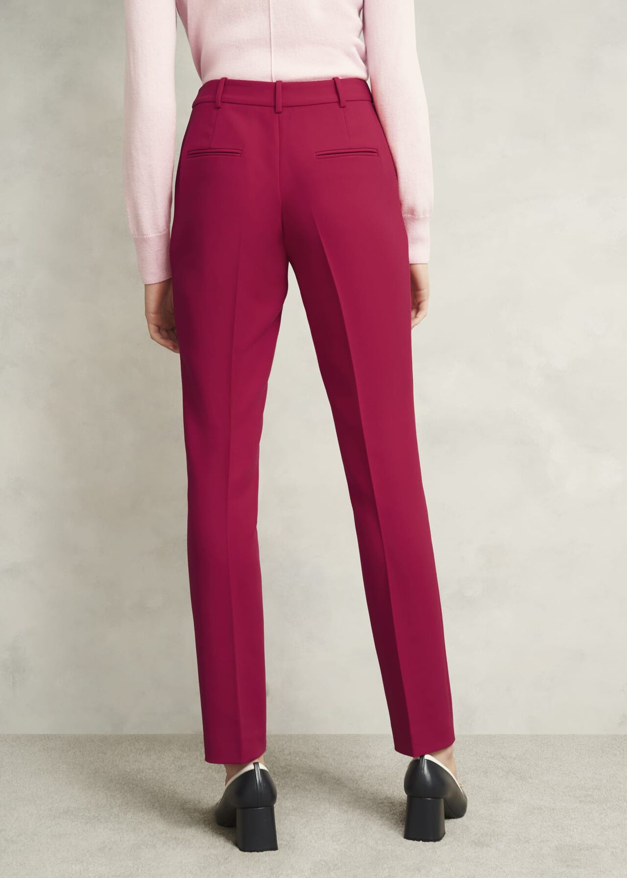 Petite Suki Tapered Trousers, Hot Magenta, hi-res